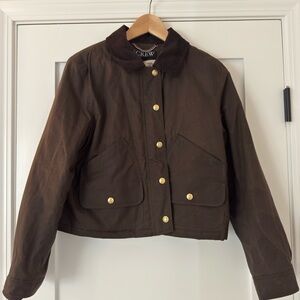 J. Crew Short Barn Jacket in English ripstop cotton